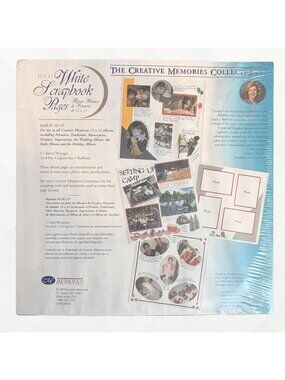 Creative Memories 12x12 Pages • White • 15 Sheets/30 Pages • Free Stickers